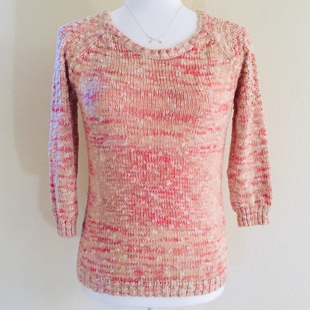 American Rag Pink Multi Button Back Sweater - Picture 2 of 8
